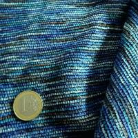 Maille velours chenille camaieu de bleus 2 