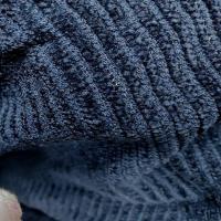 Maille velours chenille cotelee bleu cobalt 2 