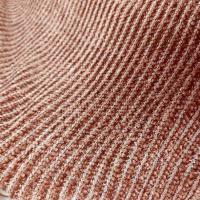 Maille velours chenille cotelee marron caramel 1 