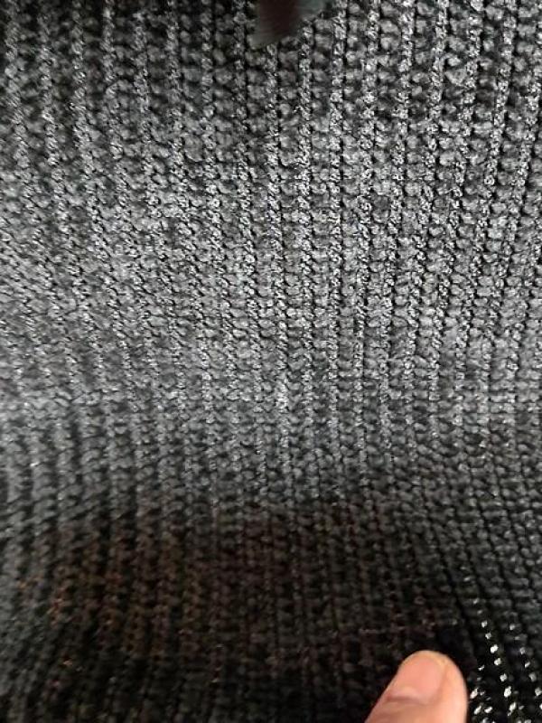 Maille velours chenille cotelee noire 2 