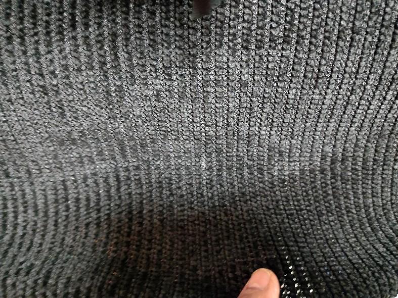Maille velours chenille cotelee noire 2
