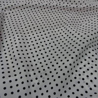 Microfibre blanche nuit a pois noir2