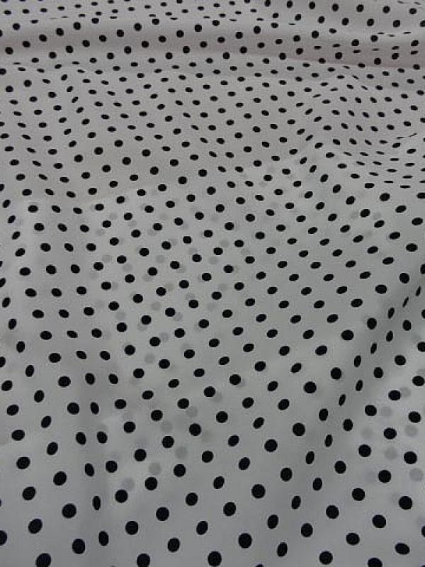 Microfibre blanche nuit a pois noir2