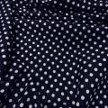 Microfibre bleu nuit a pois blanc4