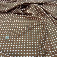 Microfibre cannelle a pois blancs 2 