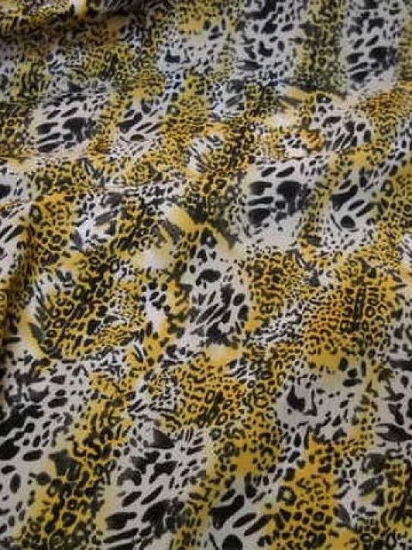 Microfibre motif leopard safran noir blanc 1 
