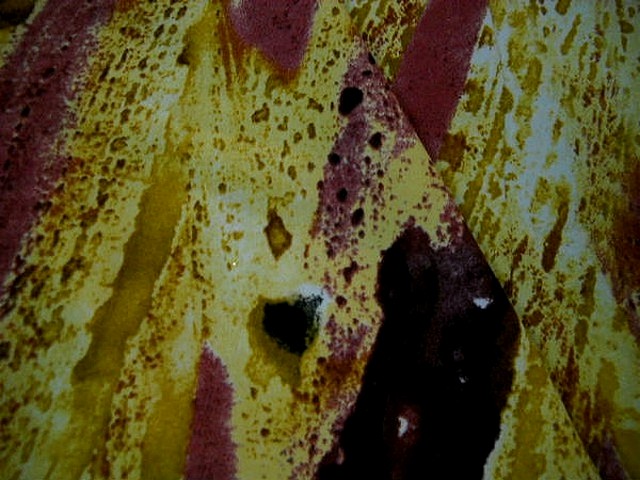 Microfibre noir safran fraise effet peinture talochee