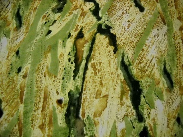 Microfibre noir safran tilleul effet peinture talochee 2