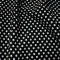 Microfibre noire a pois blancs 3 