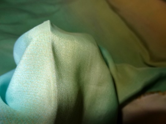 Microfibre tie and dye vert clair-jaune-bleu 4