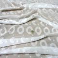 Mousseline blanc casse motifs cercle point virgule 4