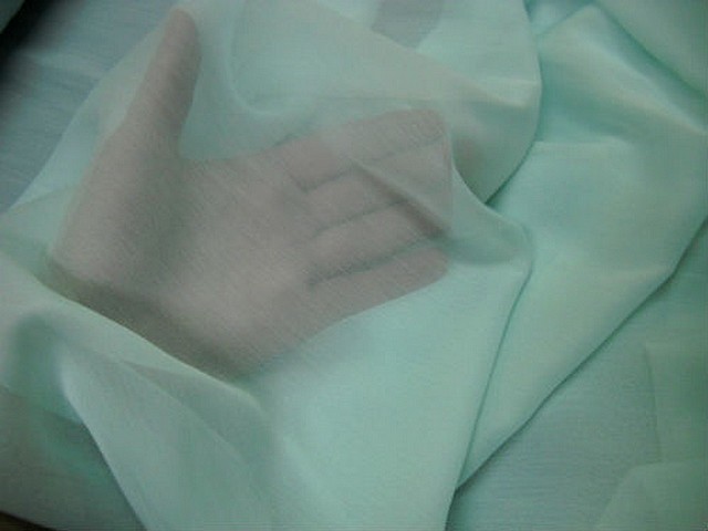 Mousseline bleu givre 2