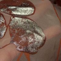 Mousseline chair feuillage argente 02 3 