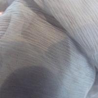 Mousseline chiffon nuage gris 02