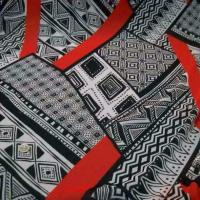 Mousseline crepon patchwork ethnique 1