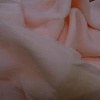 Mousseline crepon rose chamallow 1