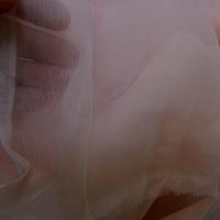 Mousseline crepon rose chamallow 3