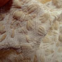 Mousseline crepon velours devore motif fleuri 6 