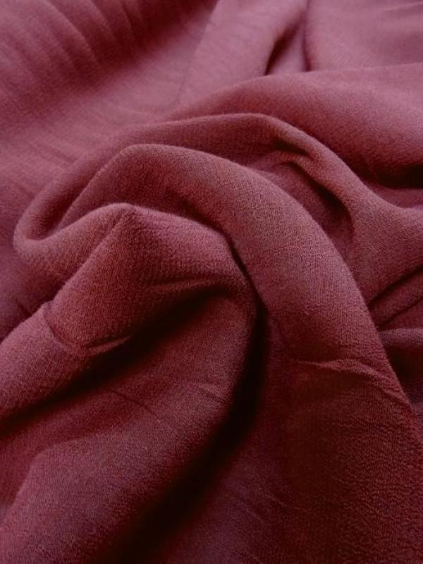 Mousseline creponnee lie de vin 1 