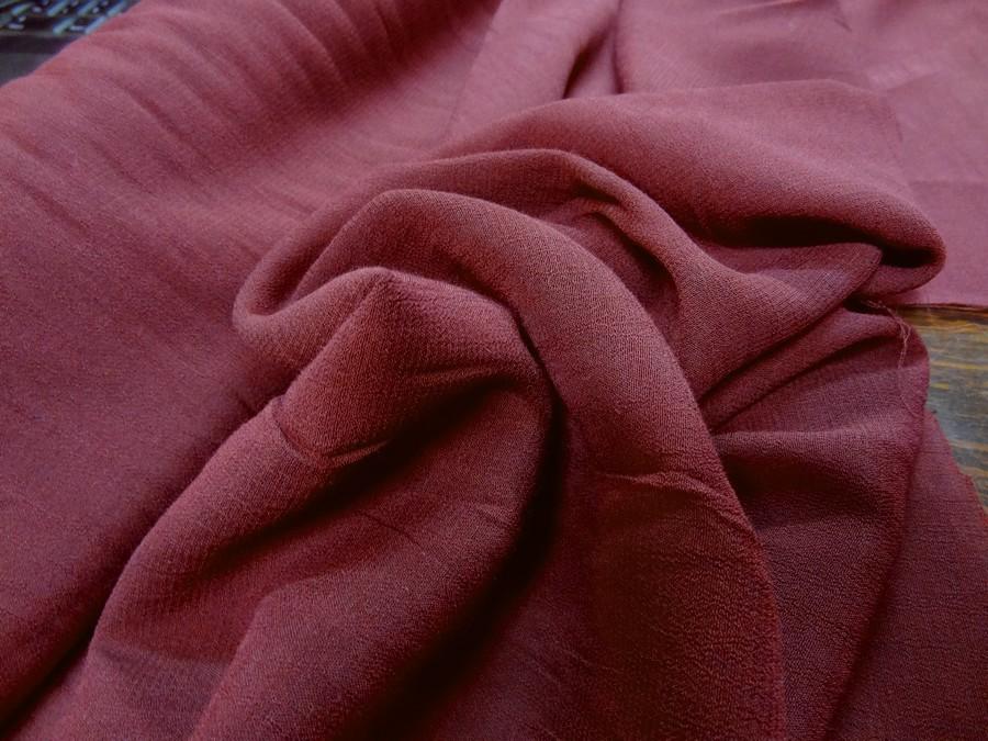 Mousseline creponnee lie de vin 1