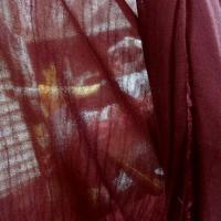 Mousseline creponnee lie de vin 3