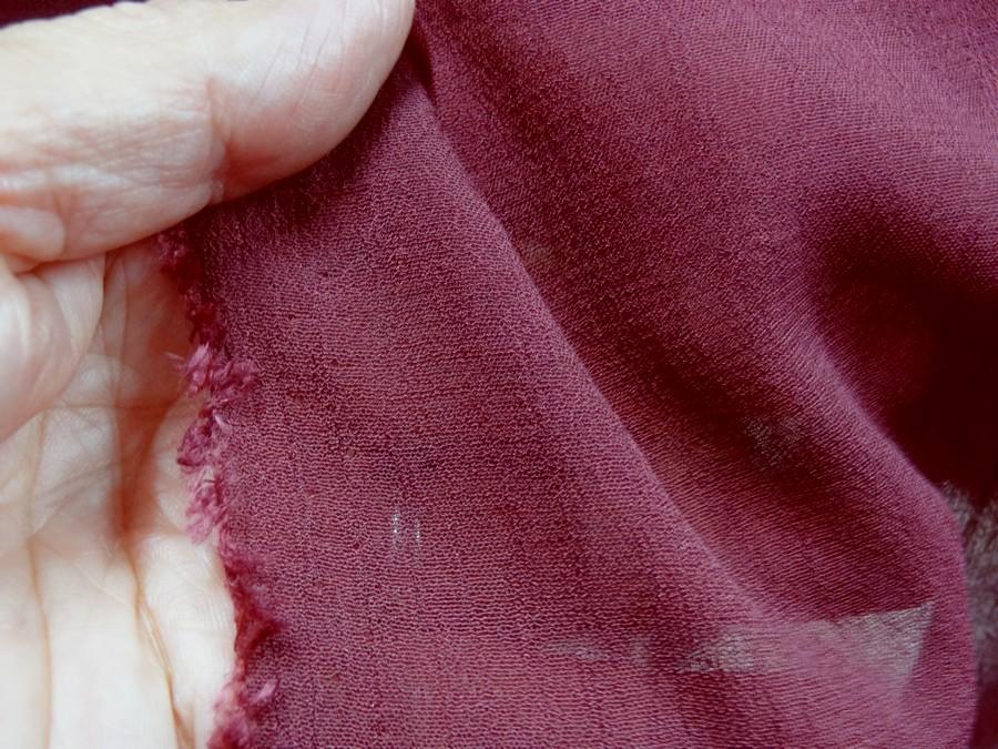 Mousseline creponnee lie de vin 4