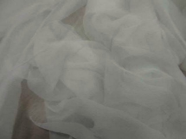 Mousseline de soie blanc casse 3
