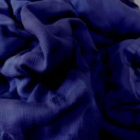 Mousseline de soie chiffon bleu marine 1 1