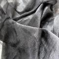 Mousseline de soie chiffon noire lamee 4