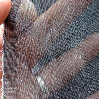 Mousseline de soie chiffon noire lamee 5 