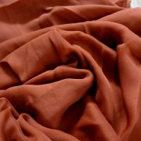 Mousseline de soie chiffon teinte acajou 3 