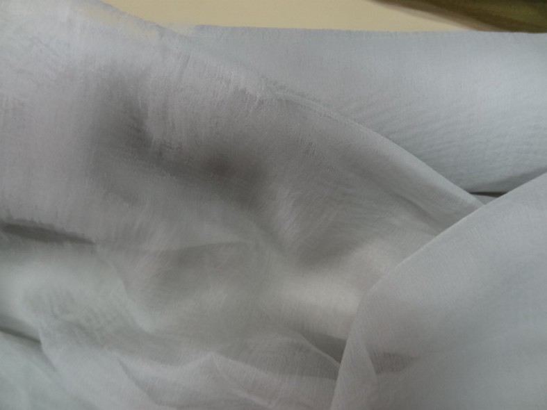 Mousseline de soie chiffon teinte fumee 1