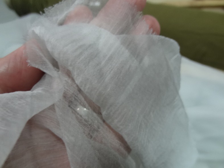 Mousseline de soie chiffon teinte fumee 4