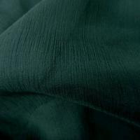 Mousseline de soie crepon bleu petrole 1 