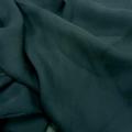 Mousseline de soie crepon bleu petrole 4