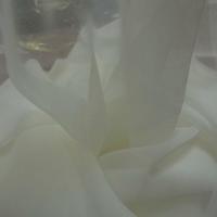 Mousseline de soie lisse blanc casse 1 