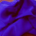 Mousseline de soie lisse bleu indigo 2