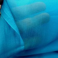 Mousseline de soie lisse bleu vert 1 