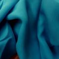 Mousseline de soie lisse bleu vert 2