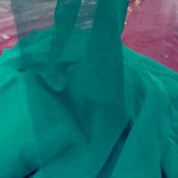 Mousseline de soie lisse bleu vert fonce 3