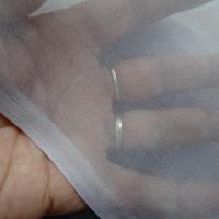 Mousseline de soie lisse gris fumee 1