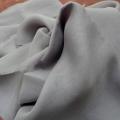 Mousseline de soie lisse gris fumee 2