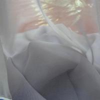 Mousseline de soie lisse gris fumee 3