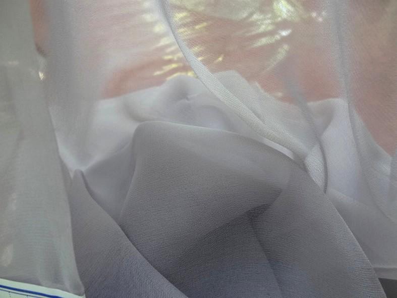 Mousseline de soie lisse gris fumee 3