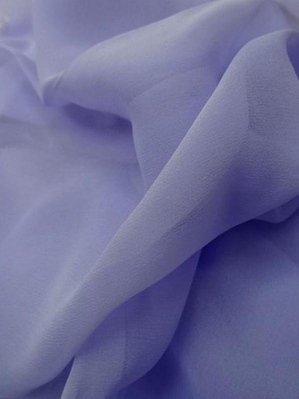 Mousseline de soie lisse lavande clair 2 