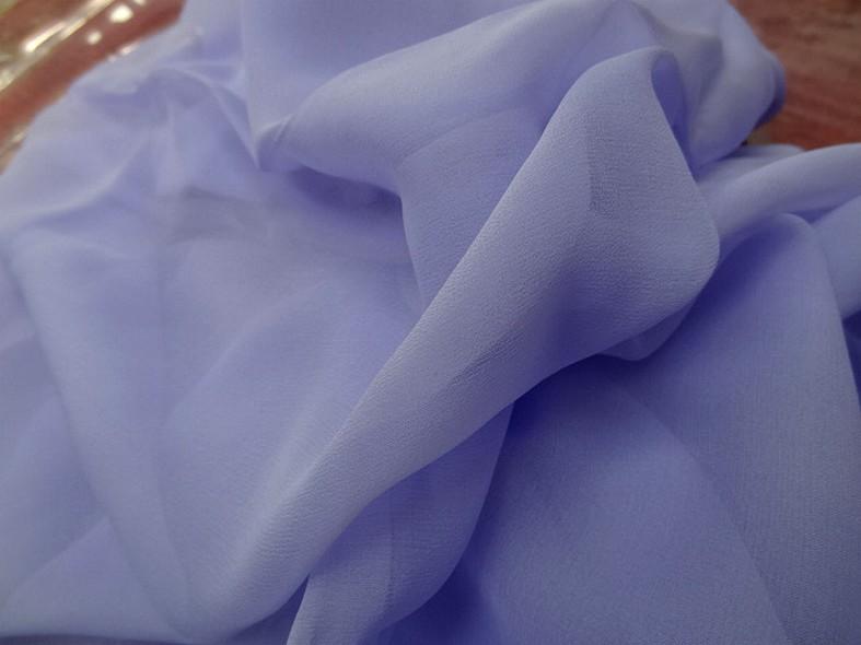 Mousseline de soie lisse lavande clair 2