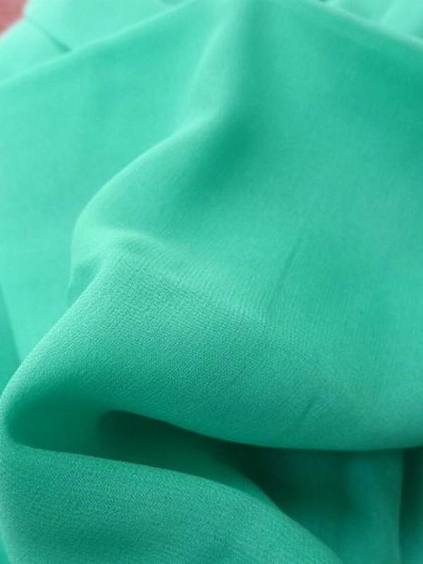 Mousseline de soie lisse menthe glaciale 2 