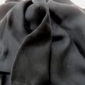 Mousseline de soie lisse noire 2