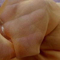 Mousseline de soie lisse orange brulee 1
