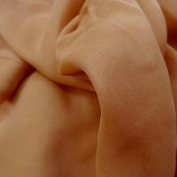 Mousseline de soie lisse orange brulee 2